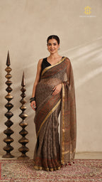 Ajrakh Kota Silk Saree