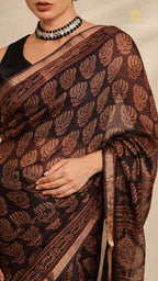 Ajrakh Kota Silk Saree