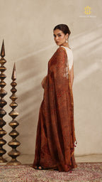 Ajrakh Kota Doria Saree