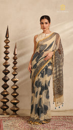 Ajrakh Kota Doria Saree