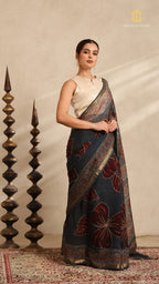Ajrakh Kota Doria Saree