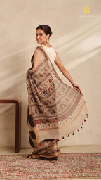 Ajrakh Kota Doria Saree