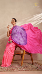Shibori Pink Ombre Shoulder Pattern