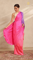Shibori Pink Ombre Shoulder Pattern