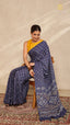 Baandh Blue Cotton Saree