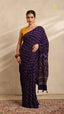 Baandh Purple Cotton Saree
