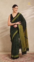 Ajrakh Mul Cotton Saree