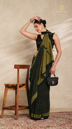 Ajrakh Mul Cotton Saree