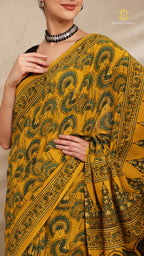 Ajrakh Mul Cotton Saree