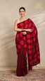 Clamp Chanderi Silk Maroon and Pink