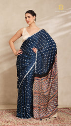 Baandh Modal Silk with Ajrakh Palu