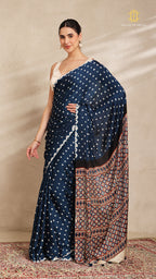 Baandh Modal Silk with Ajrakh Palu