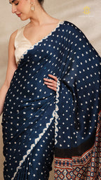 Baandh Modal Silk with Ajrakh Palu