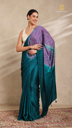 Baandh Blue Modal Silk Pink Shibori