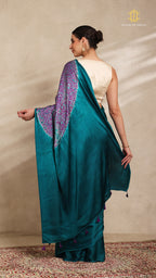 Baandh Blue Modal Silk Pink Shibori
