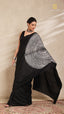 Shibori Black Ombre Shoulder Pattern
