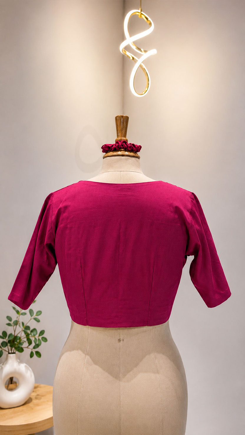 Rani Pink Sleeve Cotton Blouse Secondary image