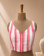 Peach Cotton Blouse V-Neck