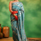 Banarasi Katan Meenakari Silk Blue