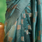 Banarasi Katan Meenakari Silk Blue