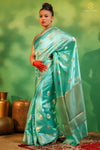 Pure Banarasi Silk Saree in Blue