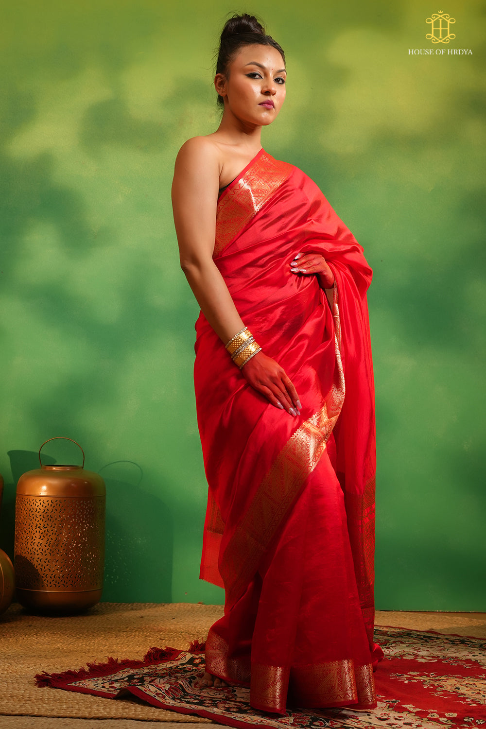 Red banarasi Saree