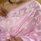 Gulabi Jaal Jamdani