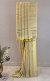 Fluid Grace Light Yellow Saree