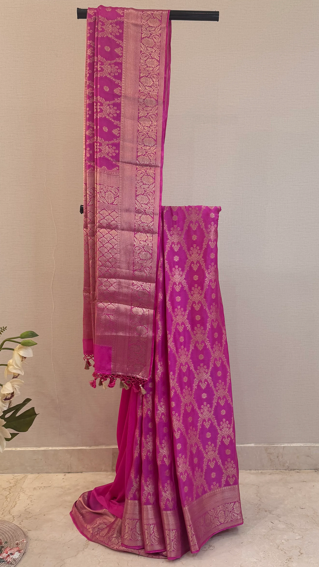 Fluid Grace Light Pink Saree