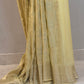 Fluid Grace Light Yellow Saree