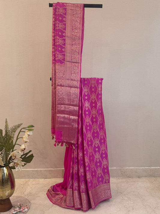 Fluid Grace Light Pink Saree