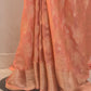 Fluid Grace Light Peach Saree