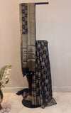 Fluid Grace Light Black Saree