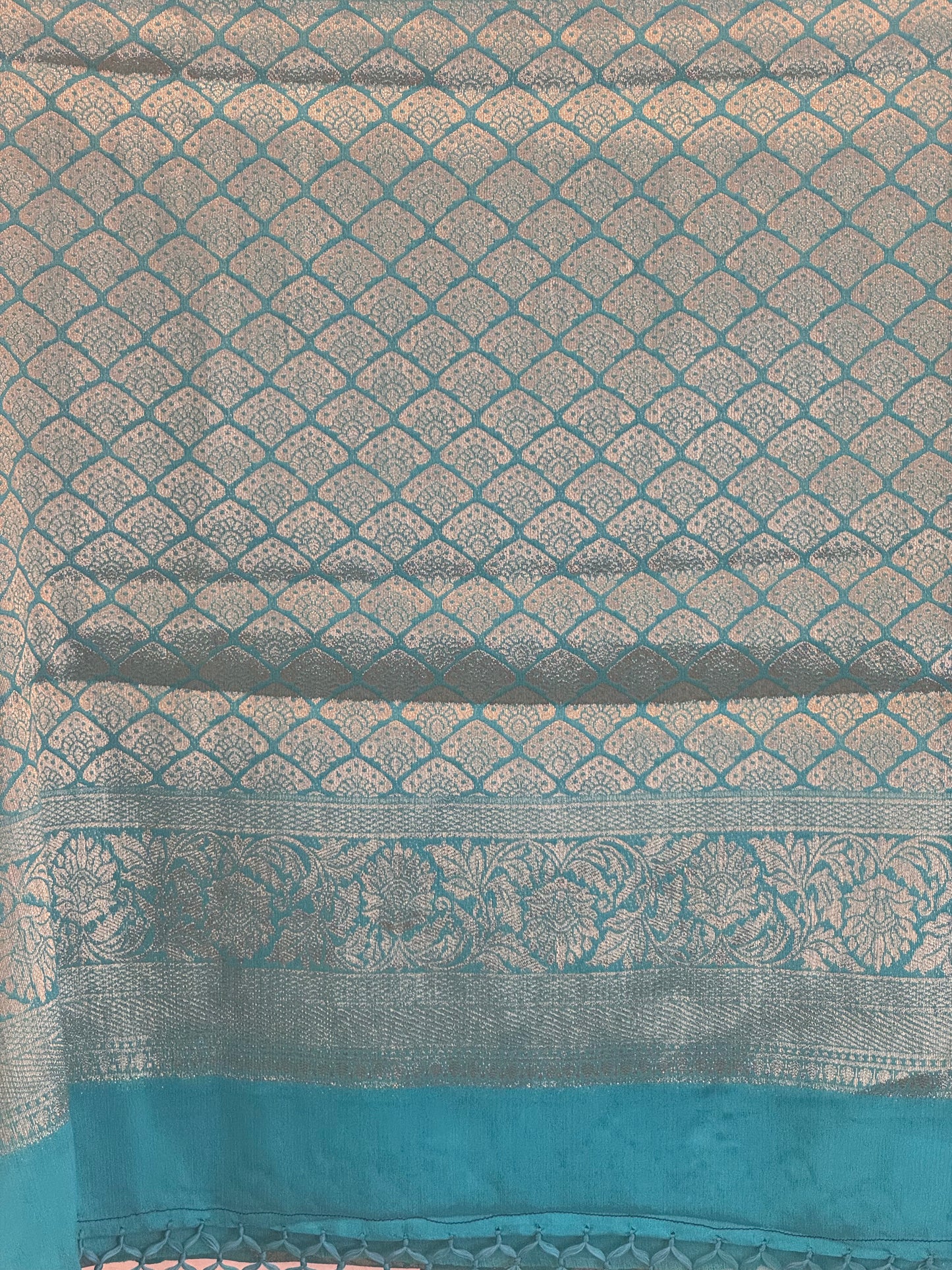 Fluid Grace Light Blue Saree