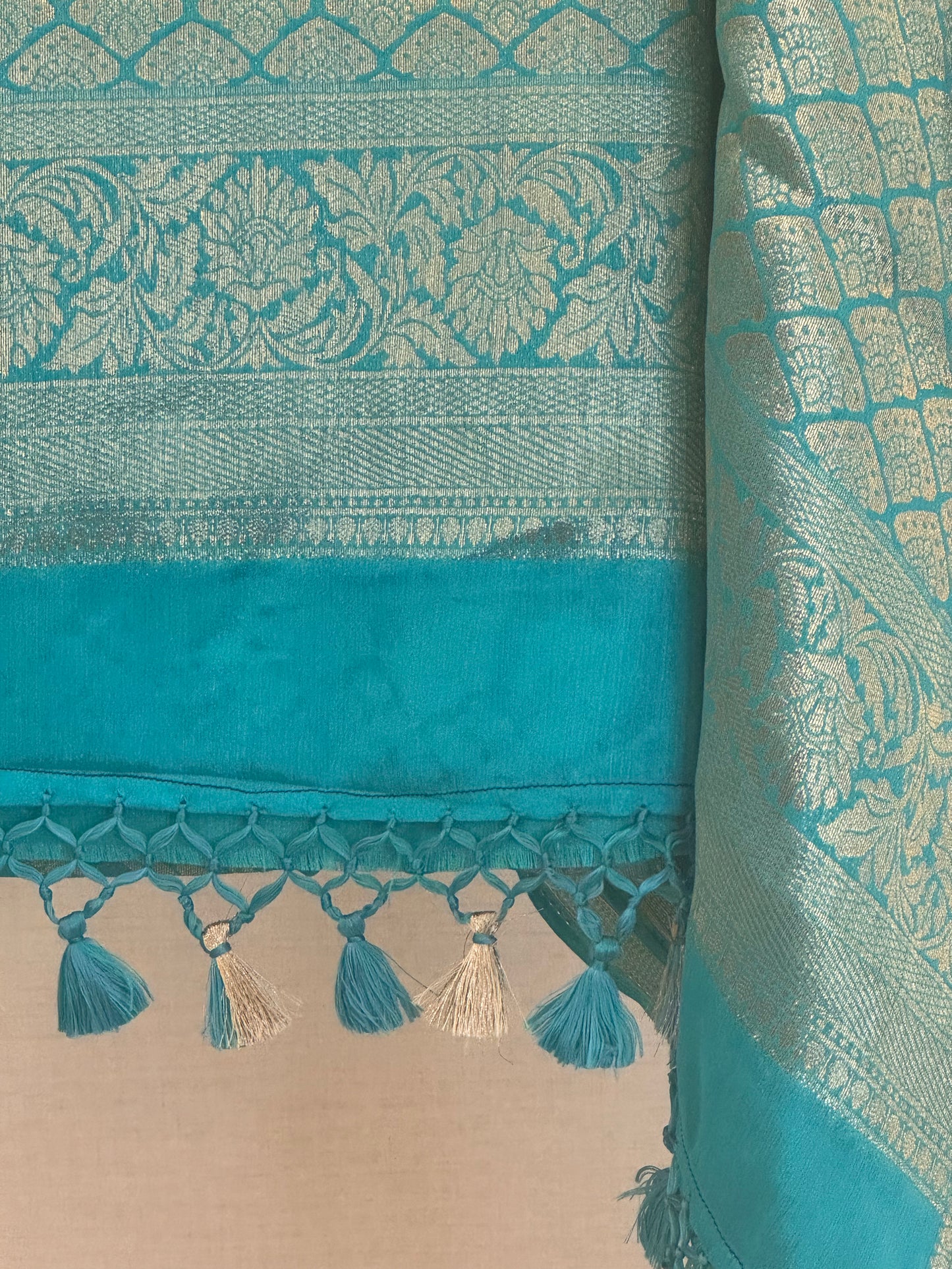 Fluid Grace Light Blue Saree