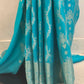 Fluid Grace Light Blue Saree