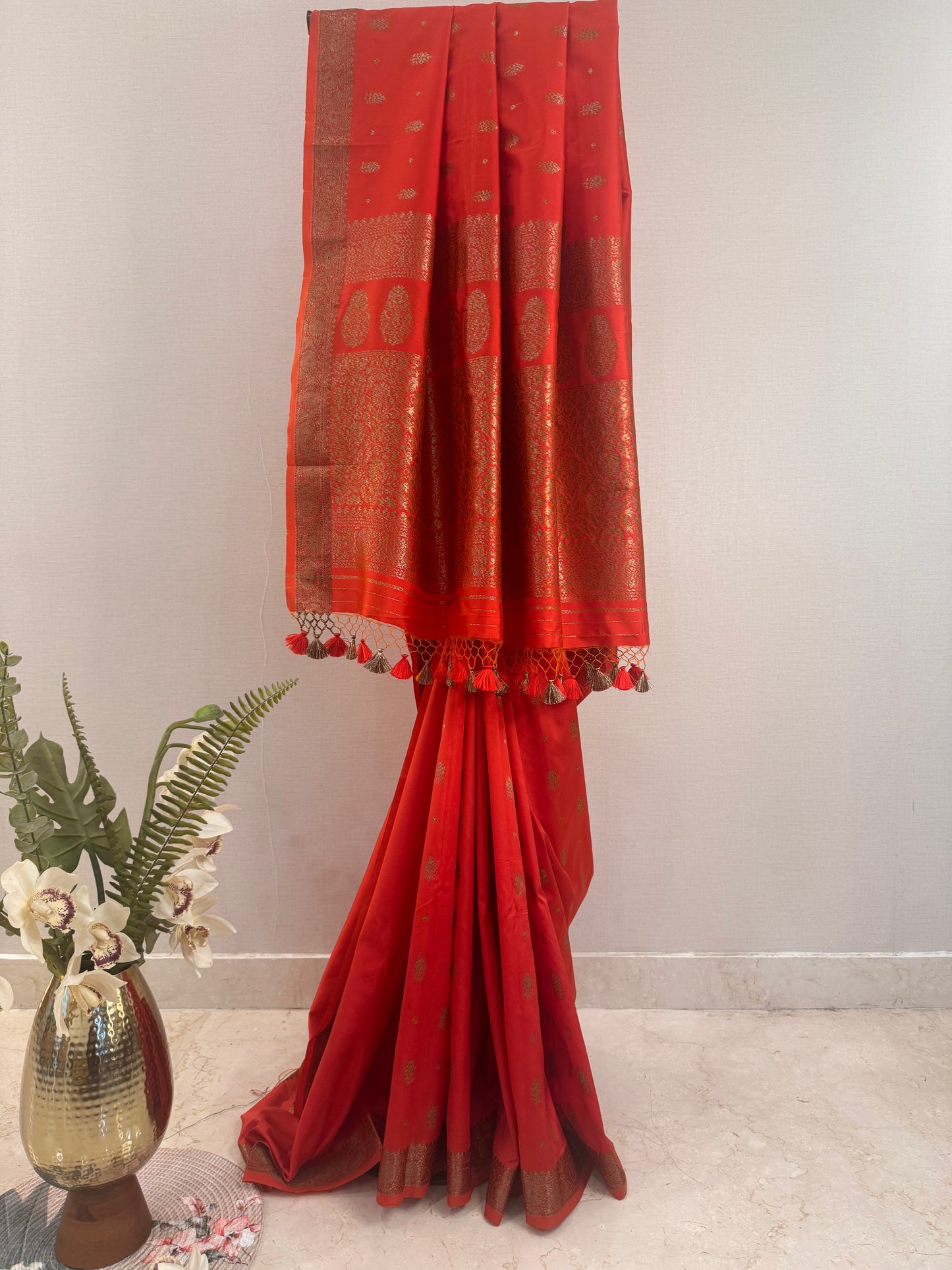 Rasika Orange Saree