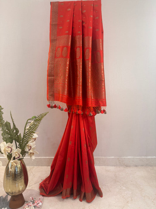Rasika Orange Saree
