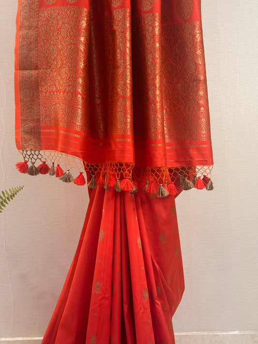 Rasika Orange Saree
