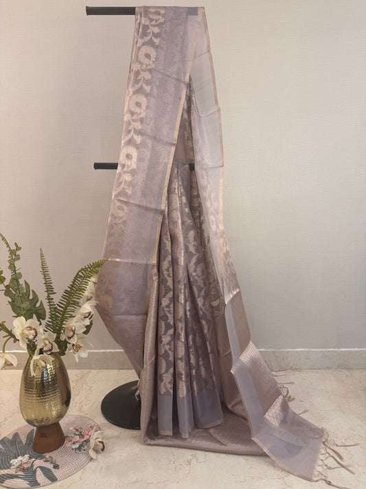 Jangla Gold Tissue Saree