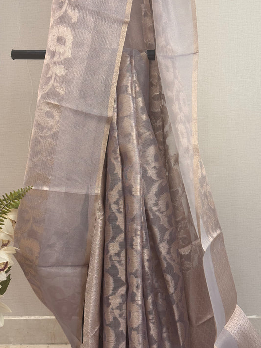 Jangla Gold Tissue Saree