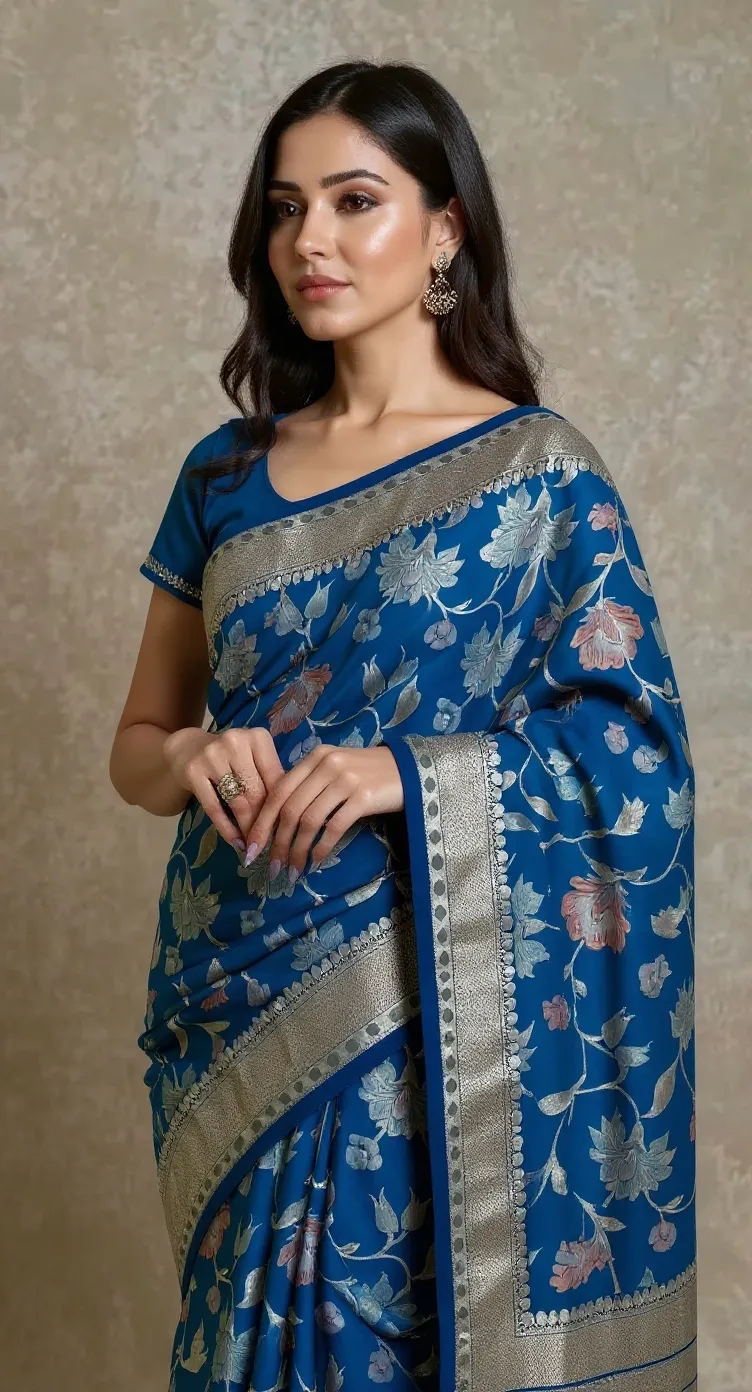 Banarsi Silk saree Secondary image
